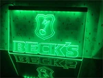 Beck's Becks Beer Bar Pub Club Led Neon Light Sign Gift Home Decore Size 12 X 8. Fixed Price $26.99.