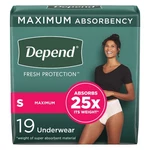Depend Disposable Underwear Female Small Maximum 38 Ct. Fixed Price $47.46.