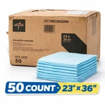 Medline Disposable Underpads 23X36 50 Count Bed Light Absorbency. Fixed Price $24.99.