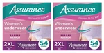 108 Count 54 Assurance Women Incontinence Underwear Max Absorbency Size 2XL. Fixed Price $89.99.