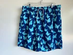 Tom & Teddy Swim Trunks Men's Xxl Blue Butterfly Print Mesh Liner Beach Pool. Fixed Price $28.95.