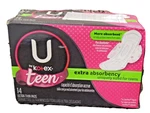 By Kotex Teen 14 Ultra Thin Pads With Wings Extra Absorbency - Count New. Fixed Price $9.99.