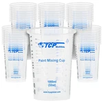Tcp Global 32 Oz. 1000ML Graduated Plastic Mixing Cups Box Of 50 - Disposable.... Fixed Price $44.61.
