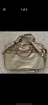 Hartmann Beige Brown Nylon Overnight Bag Adjustable Straps Lock Carry. Fixed Price $22.00.