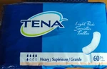 Tena Proskin Heavy Unisex Incontinent Pad Regular Length 12" 41509 60 Ct. Fixed Price $18.32.