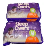 Packs - Cuties FQSLP05302 Sleep Overs Incontinence Pants, Size Xl 12 Piece. Fixed Price $22.57.