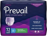 Prevail Classic Fit For Women, Large 38'' - 50'' Waist 72/CASE. Fixed Price $55.81.