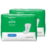 Amazon Basics Men's Incontinence Guards, Maximum Absorbency, 104 Count, White. Fixed Price $33.01.