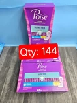 (144 Total) Poise Ultra Thin Moderate Pads Pantiliners Three 48 Count Boxes. Fixed Price $24.00.