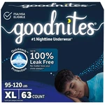 Goodnites Boys' Nighttime Bedwetting Underwear, Size Extra Large (95-120 Lbs).... Fixed Price $92.75.
