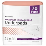 Mckesson Underpads 24"X36" 70CT, Maximum Absorbency Bed. Fixed Price $77.99.