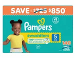 Pampers Swaddlers Active Baby Daytime Diapers Size 5, 140 Count. Fixed Price $84.99.