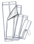 Cardinal Health Garment Liner Wings 65" X 17" Pk Of 20. Fixed Price $15.93.