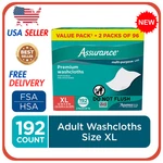 Assurance Premium Xl Disposable Washcloths 192 Count Extra Large Pre-moistened. Fixed Price $15.57.