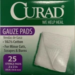 *25-PACK* Medline Curad Gauze Pads 2" X Sterile CUR45600. Fixed Price $7.99.