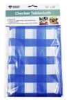 Checker Gingham Tablecloth Disposable Or Reusable. 52 X 70 Thin Flannel Backing. Fixed Price $7.99.