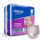 Attends Discreet Absorbent Underwear Pull On X-large Moderate Absorbency PK/16. Fixed Price $18.25.
