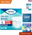Unisex Adult Diapers - Tena Proskin Maximum Absorbency, Large Size, 14 Ct Pack. Fixed Price $28.99.