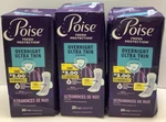 Poise Overnight Ultra Thin Pads W/wings, #8 Extra Absorbent, 60CT, Disheveled. Fixed Price $39.95.