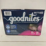 Goodnites Nighttime Bedwetting Underwear Girls Extra Large Xl 28 Ct 95-140 Lbs. Fixed Price $20.00.