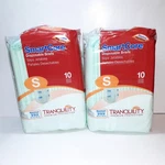 2PKS Tranquility Smartcore Disposable Briefs SMALL-24"-32" Waist Sz 20 Cnt. Fixed Price $14.89.