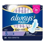 Always Maxi Feminine Pad Size 5 Bladder Control Overnight Heavy Absorbency. Fixed Price $14.98.