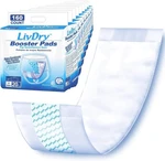 Livdry Incontinence Booster Pads, Use With Adult Diapers For 160 Count, White. Fixed Price $133.00.