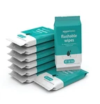 Amazon Basics Flushable Adult Toilet Wipes, 42 Count (pack Of 8), White. Fixed Price $22.90.
