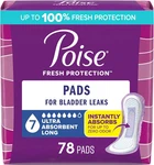 Poise Incontinence & Postpartum Pads For Bladder Leaks, 7 Drop Ultra Absorbency,. Fixed Price $55.92.