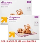 Nursery Up&up Diapers 2 Giant Packs Disposable Underpants Baby Ointments Pails. Fixed Price $57.99.