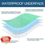 Bed Pads Washable Waterproof 2 Pack 34X36 Incontinence Adults Pets Green. Fixed Price $34.99.