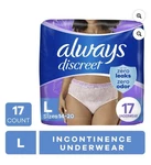 Always Discreet Incontinence Underwear For Women Maximum Absorbency, 17 Ct New. Fixed Price $9.99.
