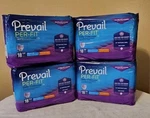 4 Packs (72CT.) Prevail Disposable Underwear Female Large Extra 18. Fixed Price $25.95.