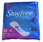 Stayfree Pads Classic Super Long Wingless 22 Count. Fixed Price $9.99.