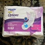 Equate Options Incontinence Bladder Control Pads, Maximum, Long, 72 Total. Fixed Price $20.00.