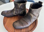 Bed Stu Revolution Boots Mens Sz 10 Brown Leather Stitched Ankle Zip Up. Fixed Price $49.95.