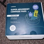 Lunderg Commode Liners With Absorbent Pads-value Pack Medical Grade 250 Count. Fixed Price $49.00.