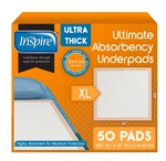 Inspire Xl Super Absorbent Bed Pads For Chronic Incontinence 30 36 Ultra Thick. Fixed Price $50.99.
