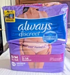 Always Discreet Incontinence Underwear For Women, Maximum, Small / Med, 42 Count. Fixed Price $48.99.