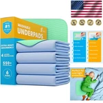 Pack Of Washable Underpads - Heavy Absorbency For Kids, Adults & Pets 34X36. Fixed Price $49.99.