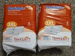 Tranquility Bariatric Disposable Brief - White, 3XL Sealed 8CT. 2 Total 16PC. Fixed Price $44.99.