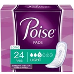 Poise Female Incontinent Pad Long Length 11" 48536 Light 24 Ct. Fixed Price $16.14.