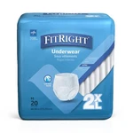 Medline Fitright Underwear Adult Unisex 2XL 68-80" Waist Heavy Absorb Dispose. Fixed Price $120.65.