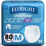 Medline Fitright Super Adult Incontinence Underwear, Maximum Absorbency, Med.... Fixed Price $92.12.