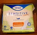 Tena Incontinent Pad 16" Regular Length 33 Count. Fixed Price $16.99.