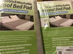 (2) Jussyos Reusable Bed Pad Xl 36 60 Inch F/q Waterproof Washable And Nonslip. Fixed Price $48.00.