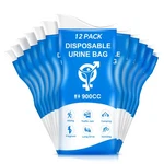 Urine Bag, 12PCS Disposable Pee Bags For Travel Women Men, 900ML Emergenc.... Fixed Price $10.63.