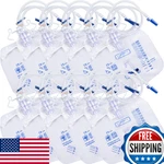 10 Pack 2000ML Urine Drainage Bag With 48" Tube, Leak Proof Anti Reflux Cro. Fixed Price $86.76.