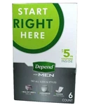 Depend For Men Underwear Fit Kit New 6 Count Variety Pack. Fixed Price $13.99.