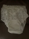 Wearever Washable Reusable Lace Underwear Incontinence Panties Hi Cut Cream. Fixed Price $6.99.